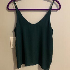 Simons Green V Neck Tank